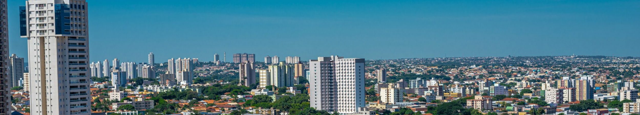Goiania Goias Brazil Janeiro 20 2019  sunny day aerial view